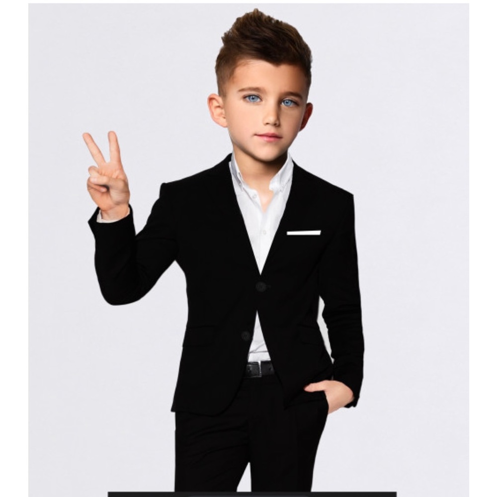 COPY - Brand New Boys 3 piece Suit in Black